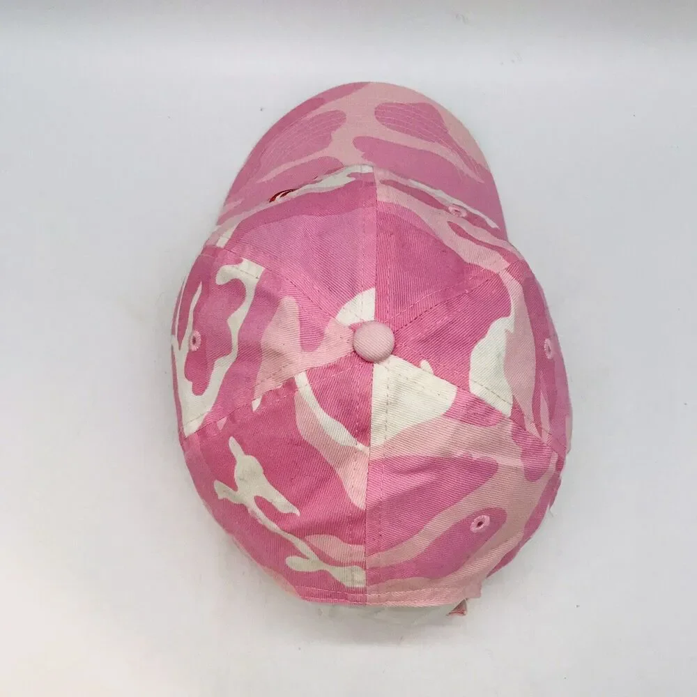 I Shoot Like a Girl Pink Camo Baseball Cap Womens Twill Strapback Port Authority